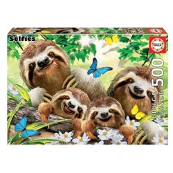 EDUCA - PUZLE 500 PIEZAS SLOTH FAMILY