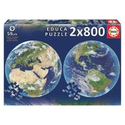 EDUCA - PUZZLE 2 X 800 EL MUNDO
