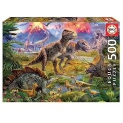 EDUCA - PUZLE 500 PIEZAS DINOSAUR GATHERING