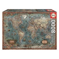 EDUCA - PUZLE 8000 HISTORICAL WORLD MAP
