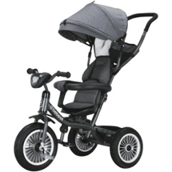 BEBESIT - TRICICLO 360 DELUXE  GRIS Y NEGRO