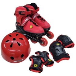 FERRARI - SET DE PATIN EN LINEA EXTENSIBLE 34-38  FK16-1
