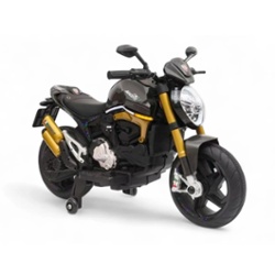 BEBESIT - MOTO A BATERIA MOSTER 12 VOLT NEGRA