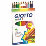 GIOTTO  - LAPIZ MEGA ACOLOR X 12 COLORES