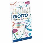 GIOTTO  MARCADOR GLITTER 8 COLORES