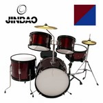 JINBAO - BATERIA MUSICAL JUNIOR 5 PCS ROJA