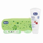 CHICCO - SET CUIDADO ORAL CEPILLO+PASTA VERDE