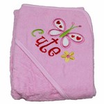 TOALLA CON CAPUCHA MARIPOSA
