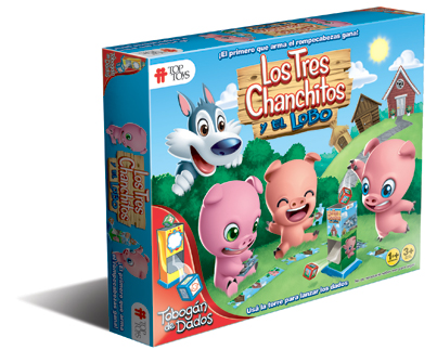 TOP TOYS - TOBOGAN DE DADOS LOS TRES CHANCHITOS