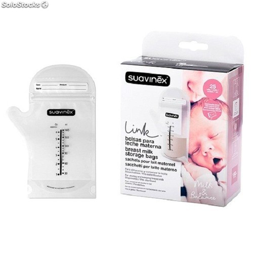 SUAVINEX - BOLSAS DE LECHE MATERNAL X 25  UNIDADES
