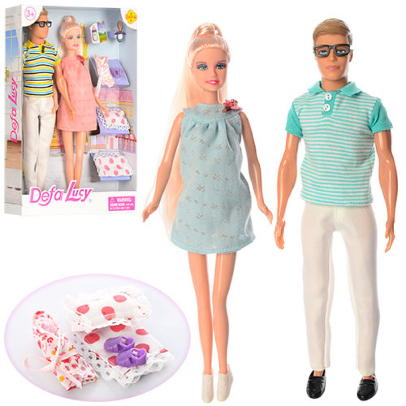 DEFA TOYS - PAREJA MUECOS KENIN Y LUCY EMBARAZADA.